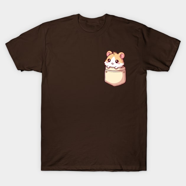 Hamster in Pocket Cute Kawaii Rodent Lover T-Shirt by Cuteness Klub